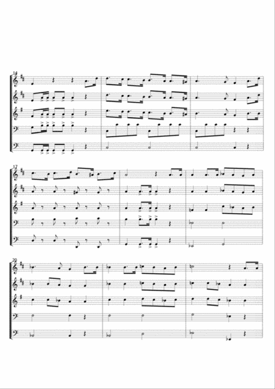 Himno Nacional de Chile Brass Ensemble scores gallery preview page 3