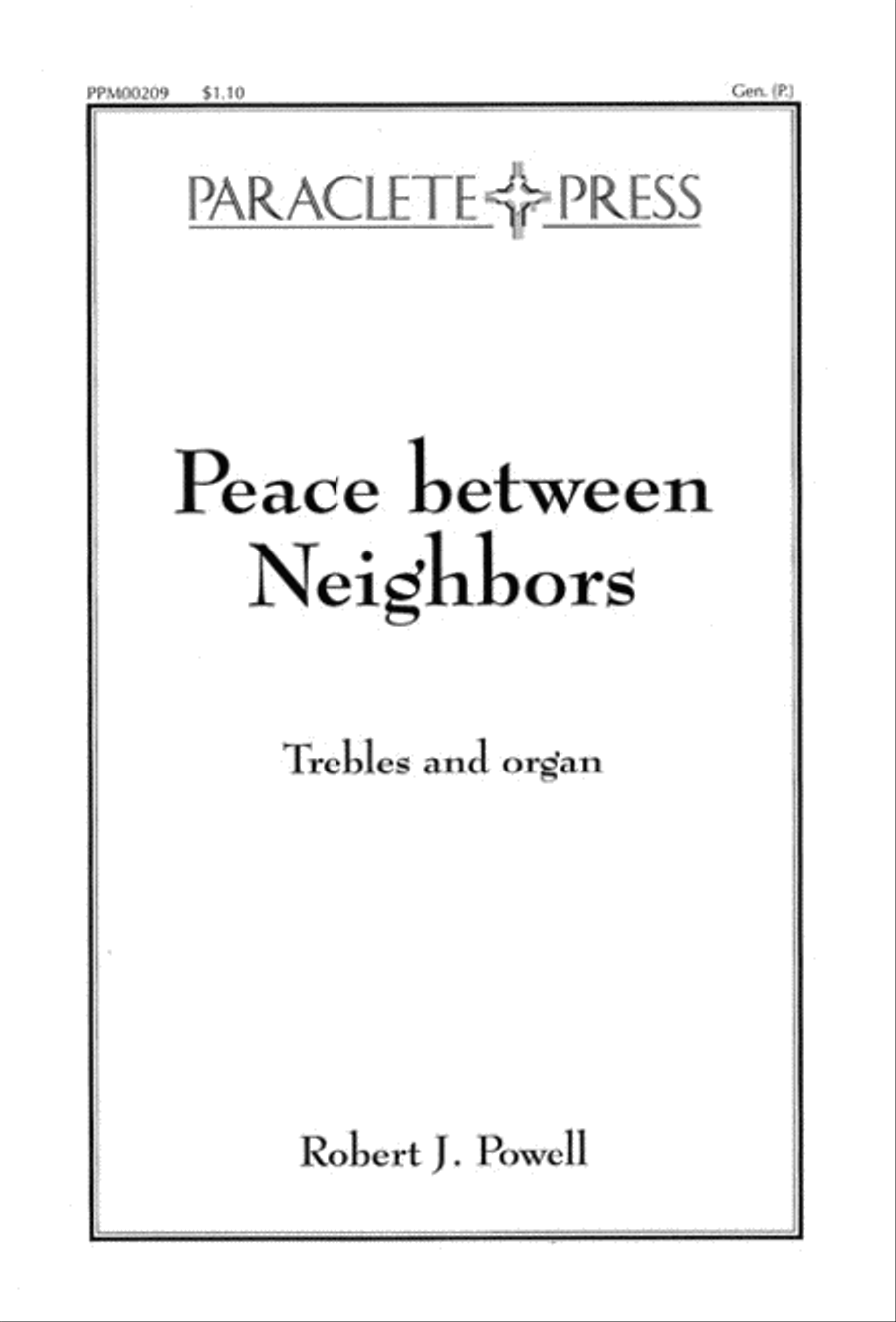 Peace between Neighbors Peace between Neighbors Women's Choir scores gallery preview page 1