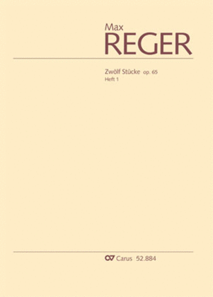 Book cover for Reger: Zwolf Stucke op. 65, Heft 1
