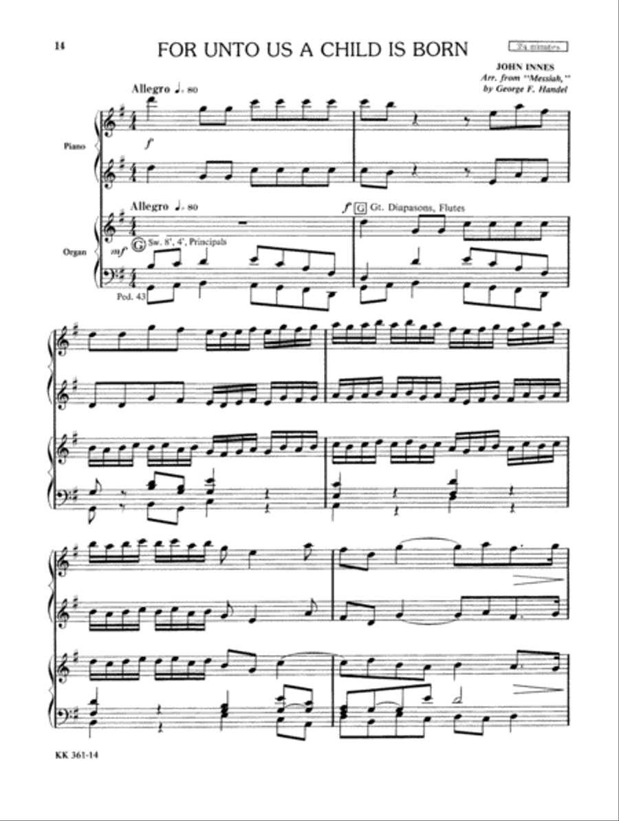 Festival Of Carols For Organ and Piano Vol 2 Organ scores gallery preview page 8