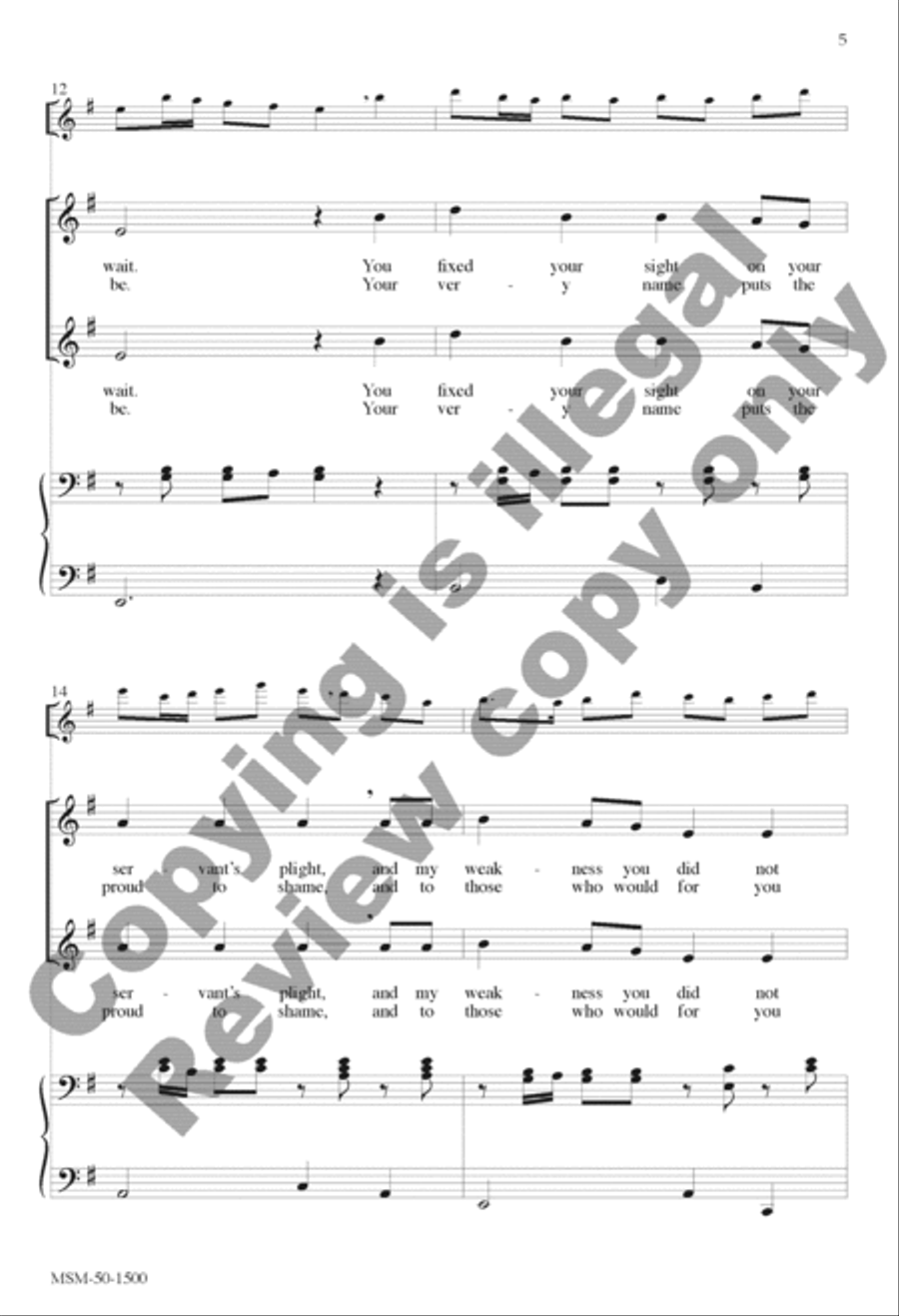 Canticle of the Turning (Magnificat) SSA scores gallery preview page 5