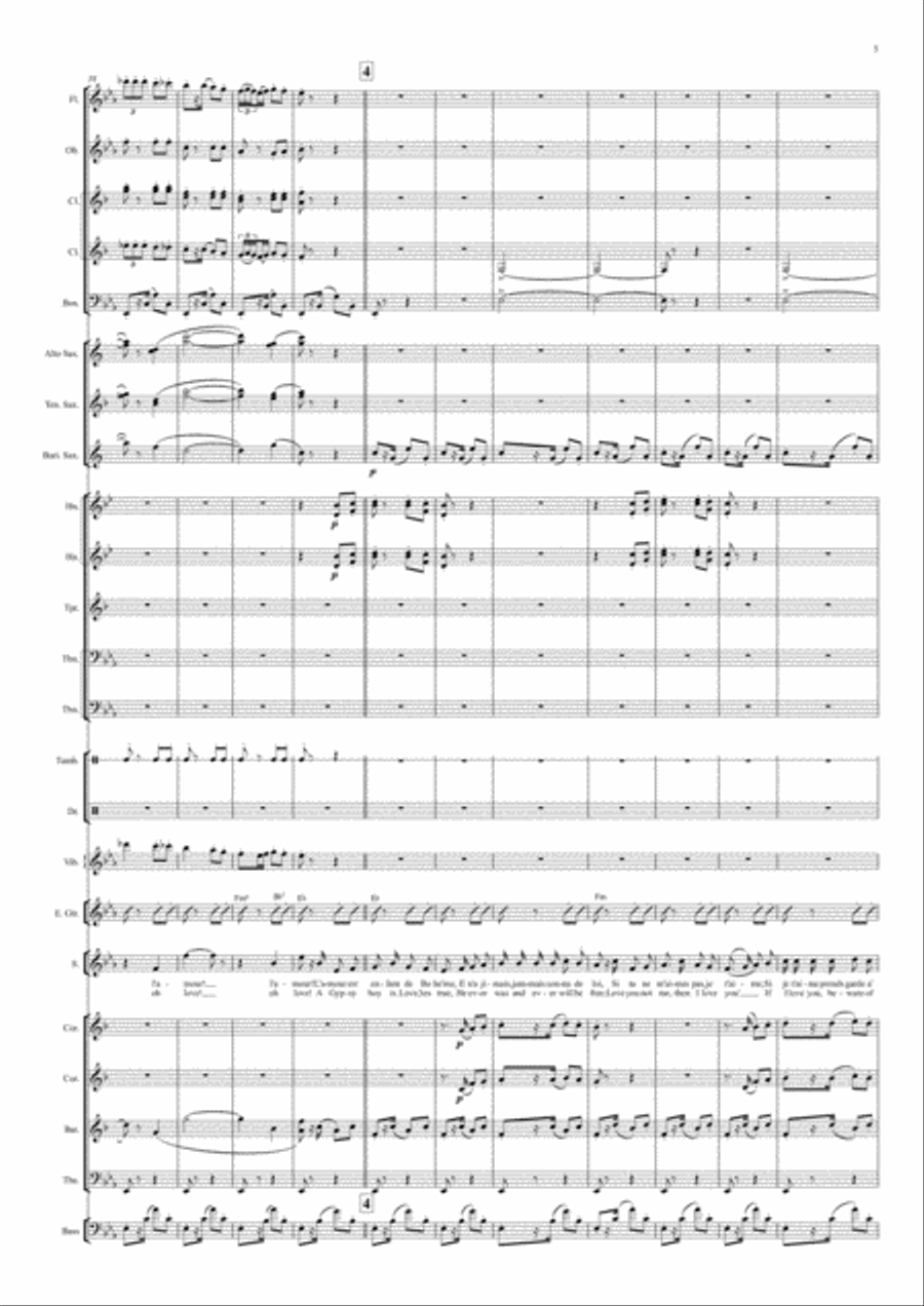 Carmen - Habanera Act I, No.5 FOR VOICE AND WIND BAND Concert Band scores gallery preview page 6