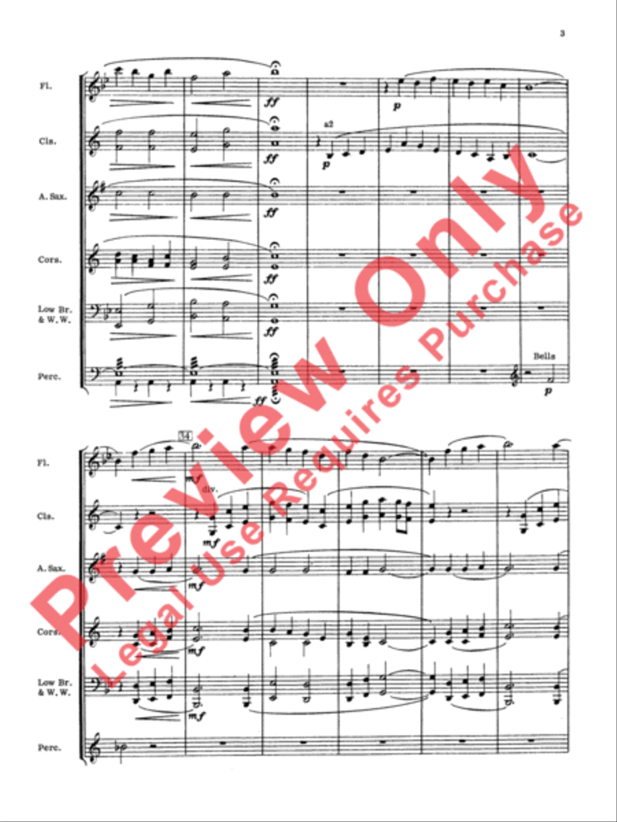Londonderry Air Concert Band scores gallery preview page 6