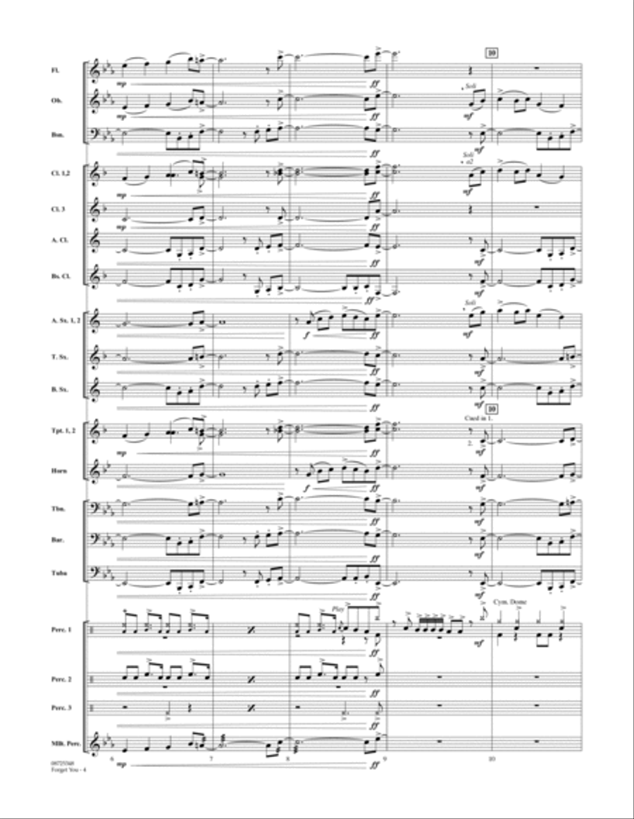 Forget You - Full Score