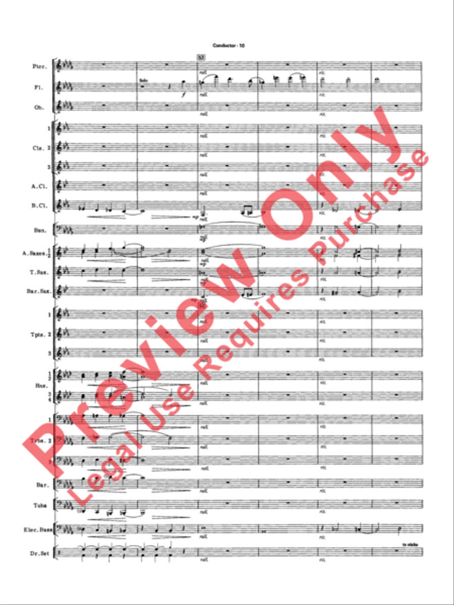 Big Band Spectacular Concert Band scores gallery preview page 13