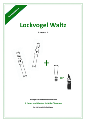 Book cover for Lockvogel Waltz (2 flutes and clarinet/bassoon)