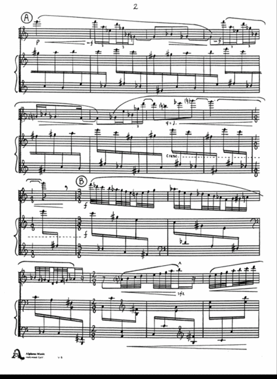[Gannon] Three Pieces in Crystal Flute scores gallery preview page 6