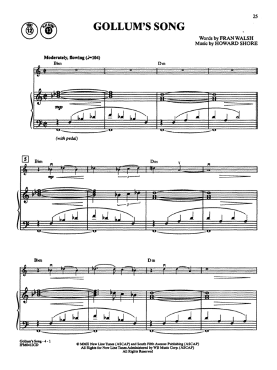 The Lord of the Rings - Instrumental Solos (Violin/Piano) image number null