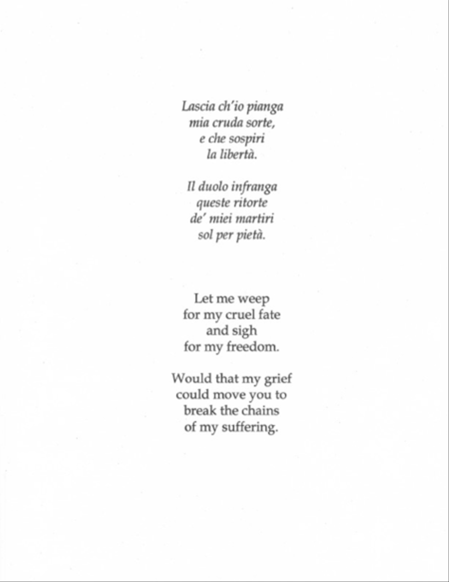 Lascia ch'io pianga for Cello Quartet Small Ensemble scores gallery preview page 2