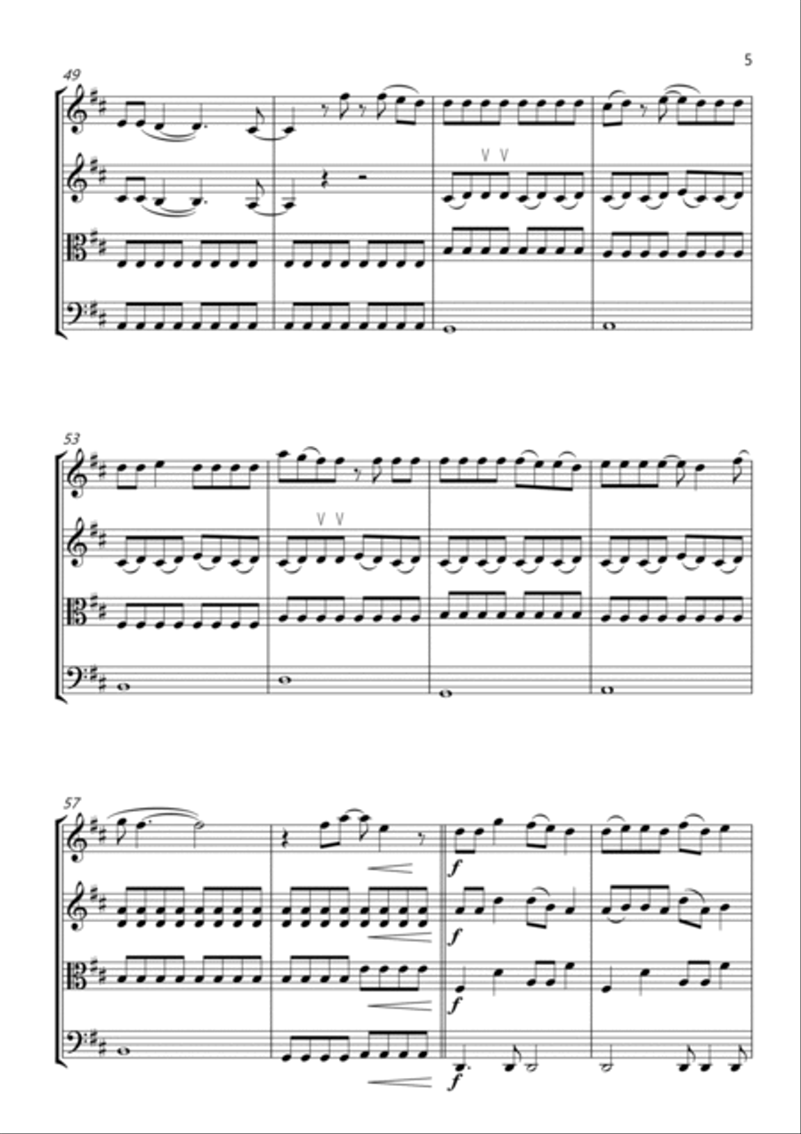 Love Story String Quartet scores gallery preview page 5