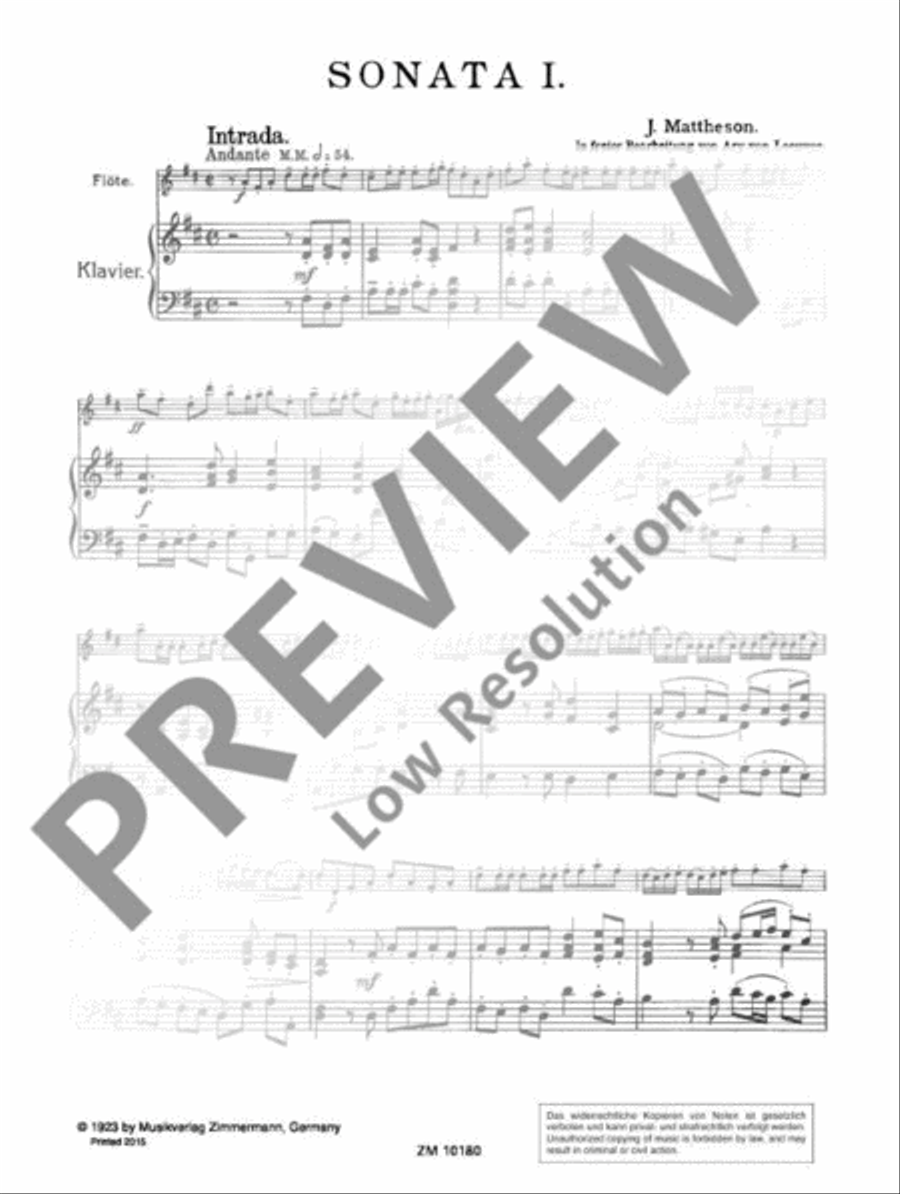 Twelve Chamber Sonatas Twelve Chamber Sonatas Flute Solo scores gallery preview page 3