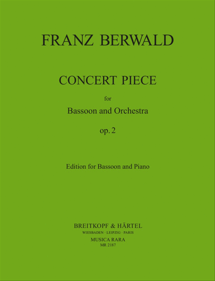 Concert Piece Op. 2 Bassoon Solo scores gallery preview page 1