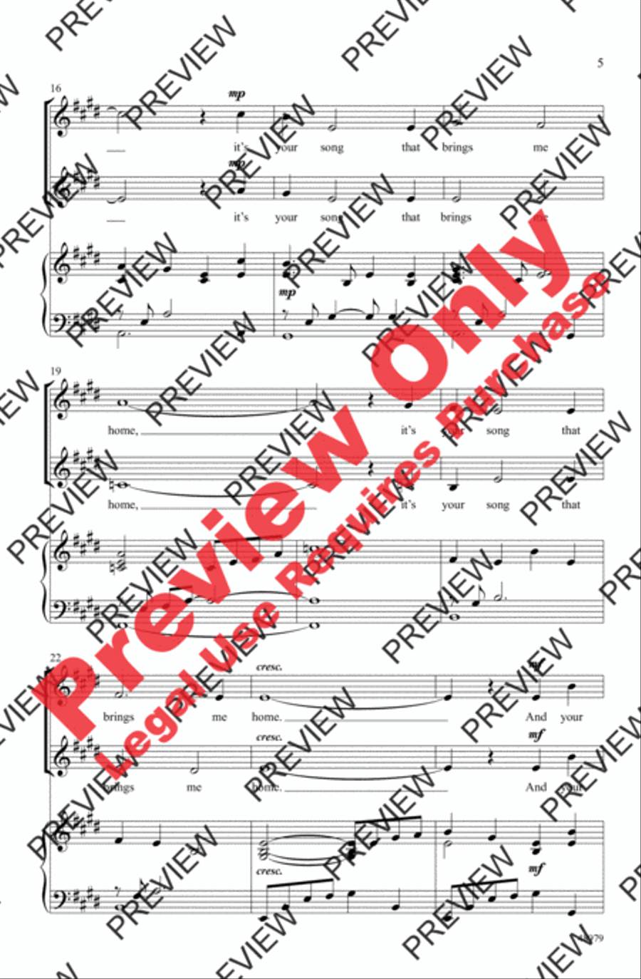 Your Song 2-Part scores gallery preview page 5