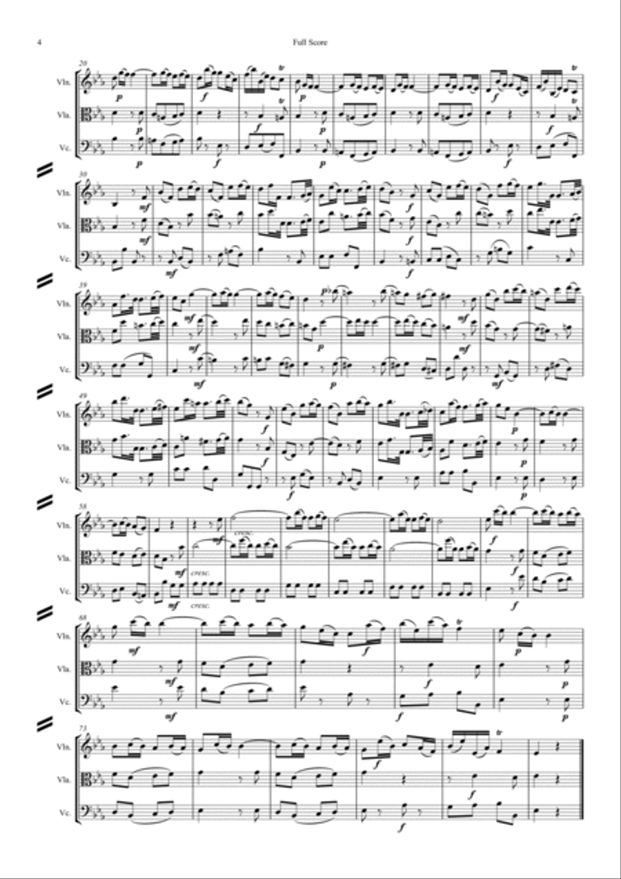 Gallo: 3 movts. from 2 Trio Sonatas (orig keys) (