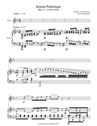 Book cover for Sonata Pathetique: Opus 13, 1st Movement
