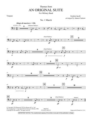 Themes from An Original Suite - Timpani