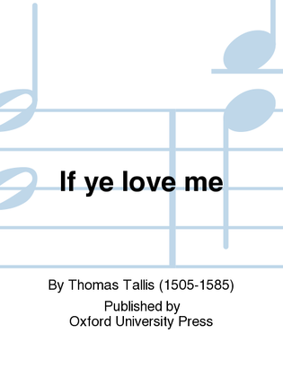 Book cover for If ye love me