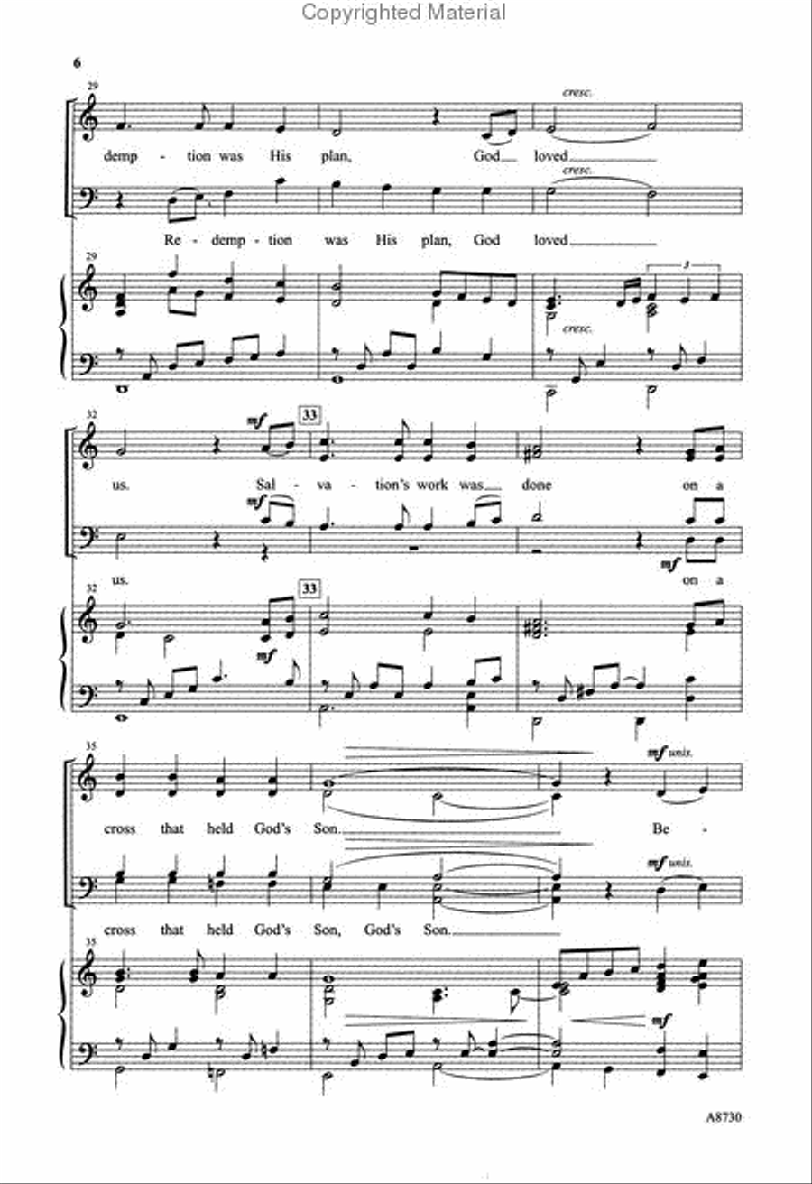 If God Be for Us 4-Part scores gallery preview page 3
