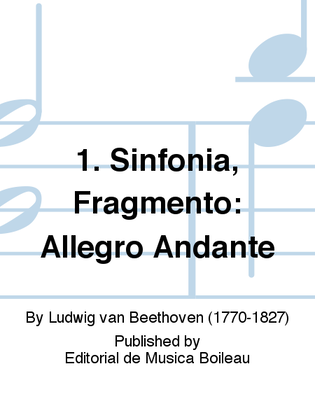 1. Sinfonia, Fragmento: Allegro Andante