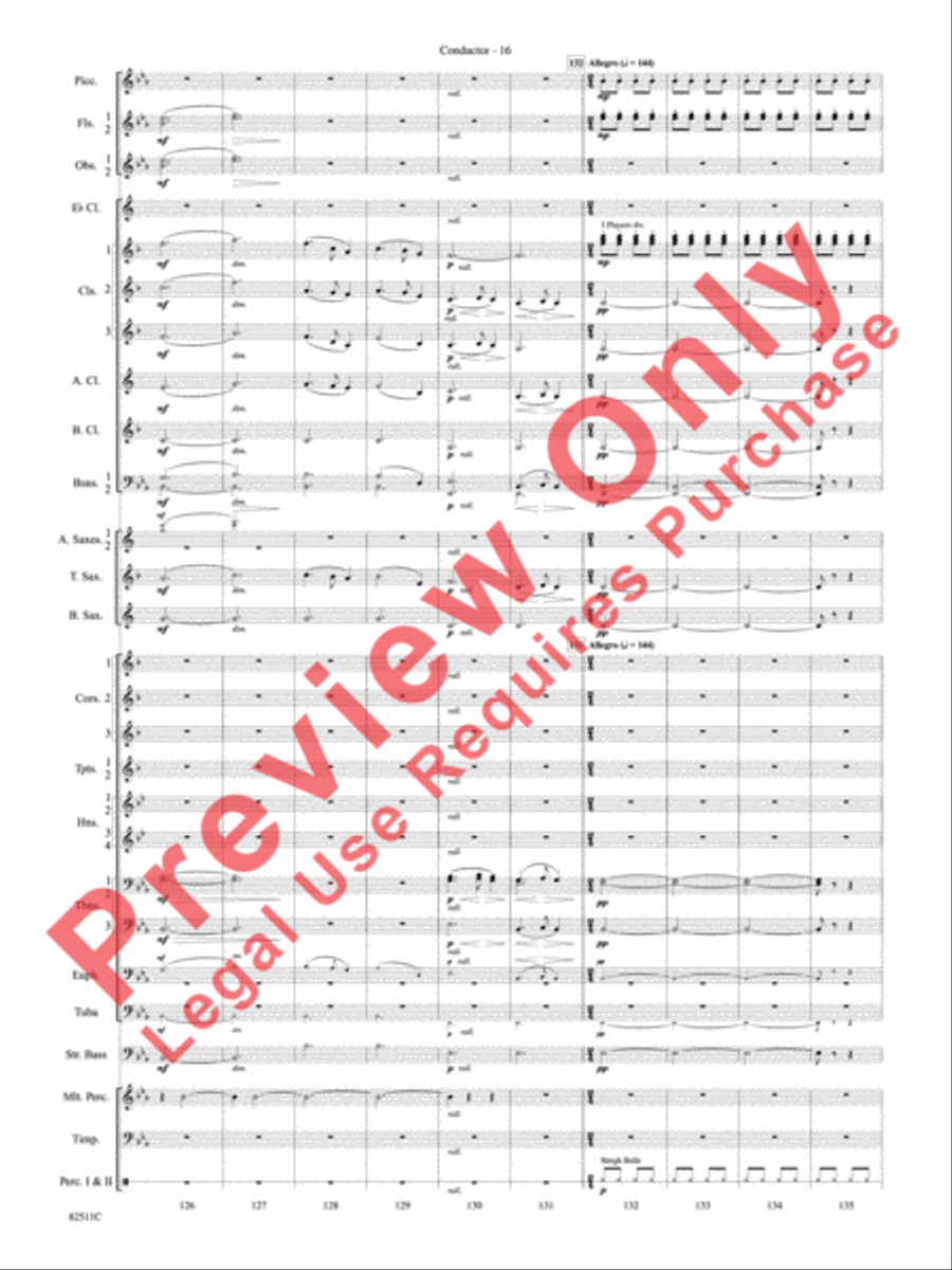 A Christmas Festival Concert Band scores gallery preview page 19