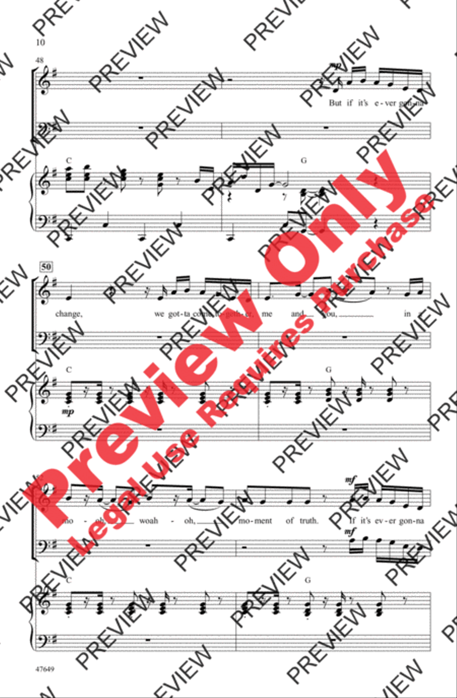 Moment of Truth 4-Part scores gallery preview page 10