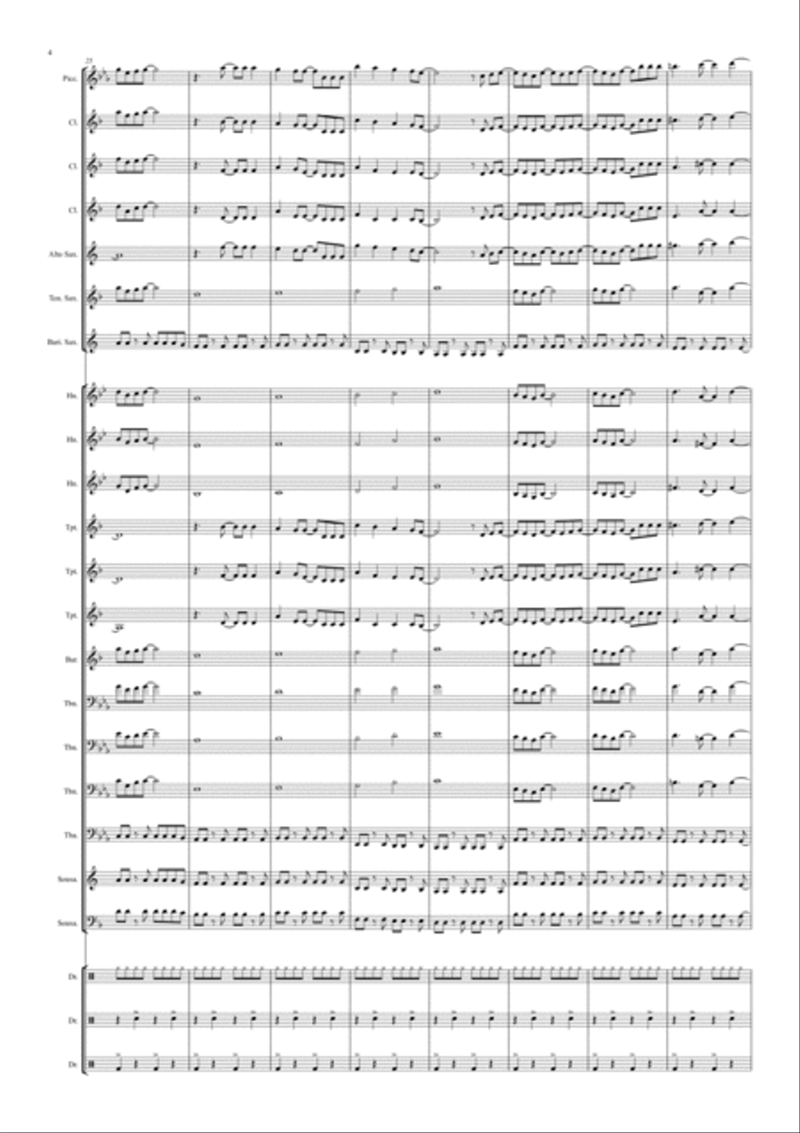 Pegasus Fantasy Marching Band scores gallery preview page 4