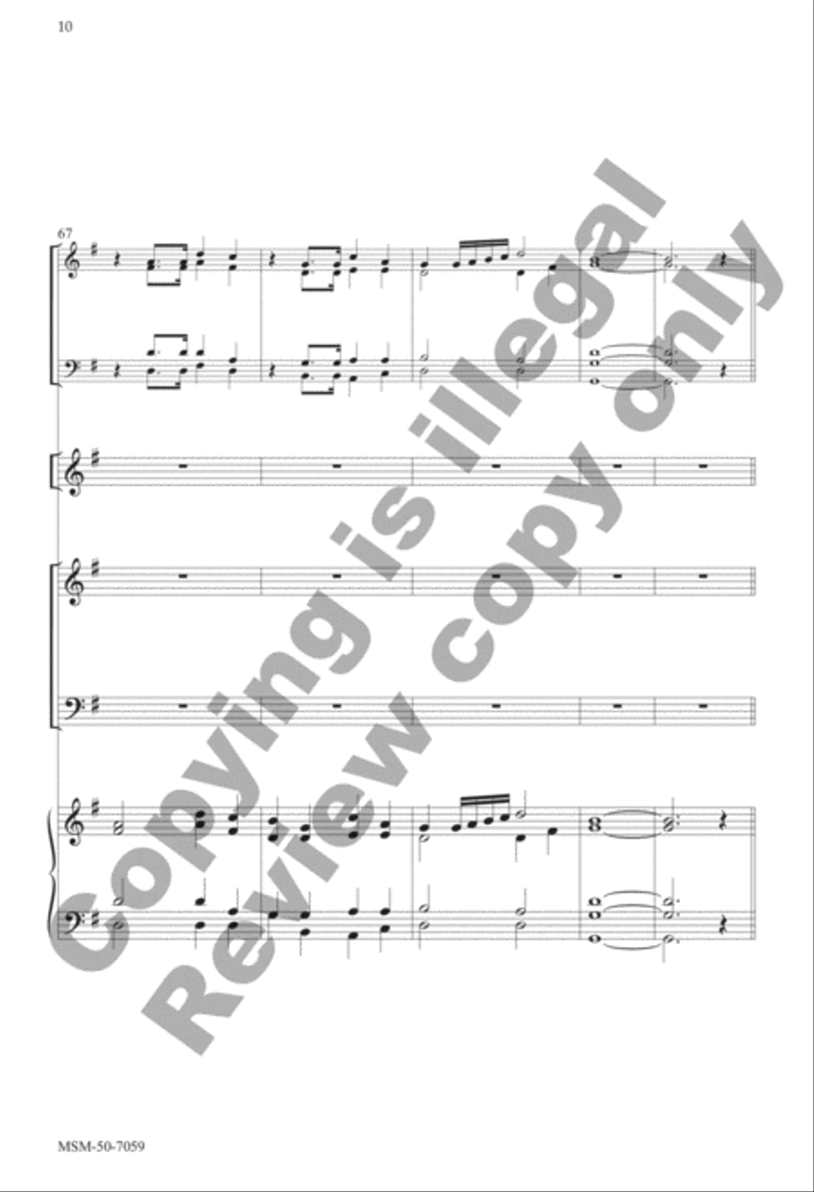 Come, Christians, Join to Sing 4-Part scores gallery preview page 10