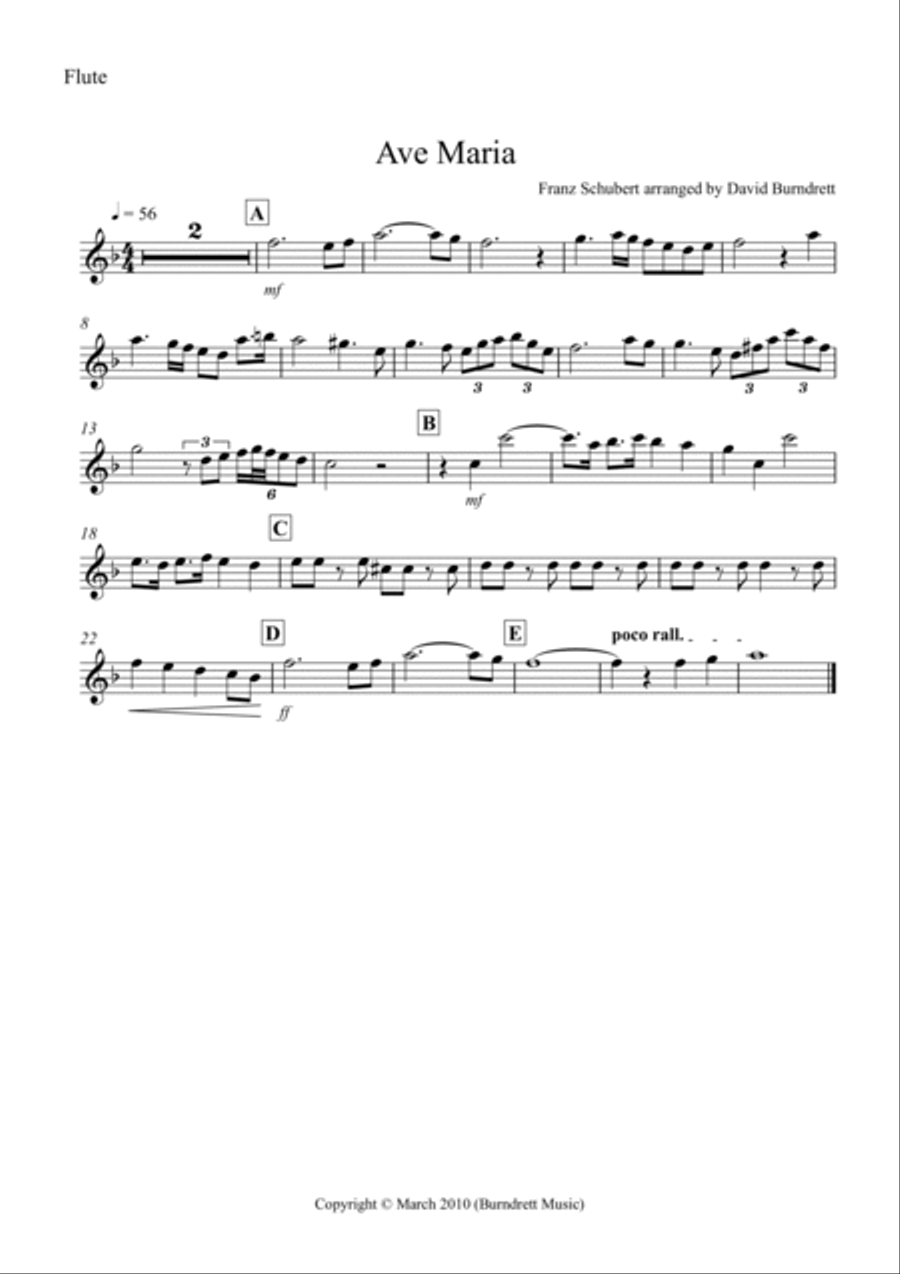 Ave Maria for Woodwind Quintet Woodwind Quintet scores gallery preview page 3