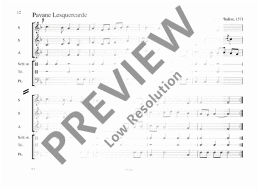 Old French Dances SSA scores gallery preview page 13