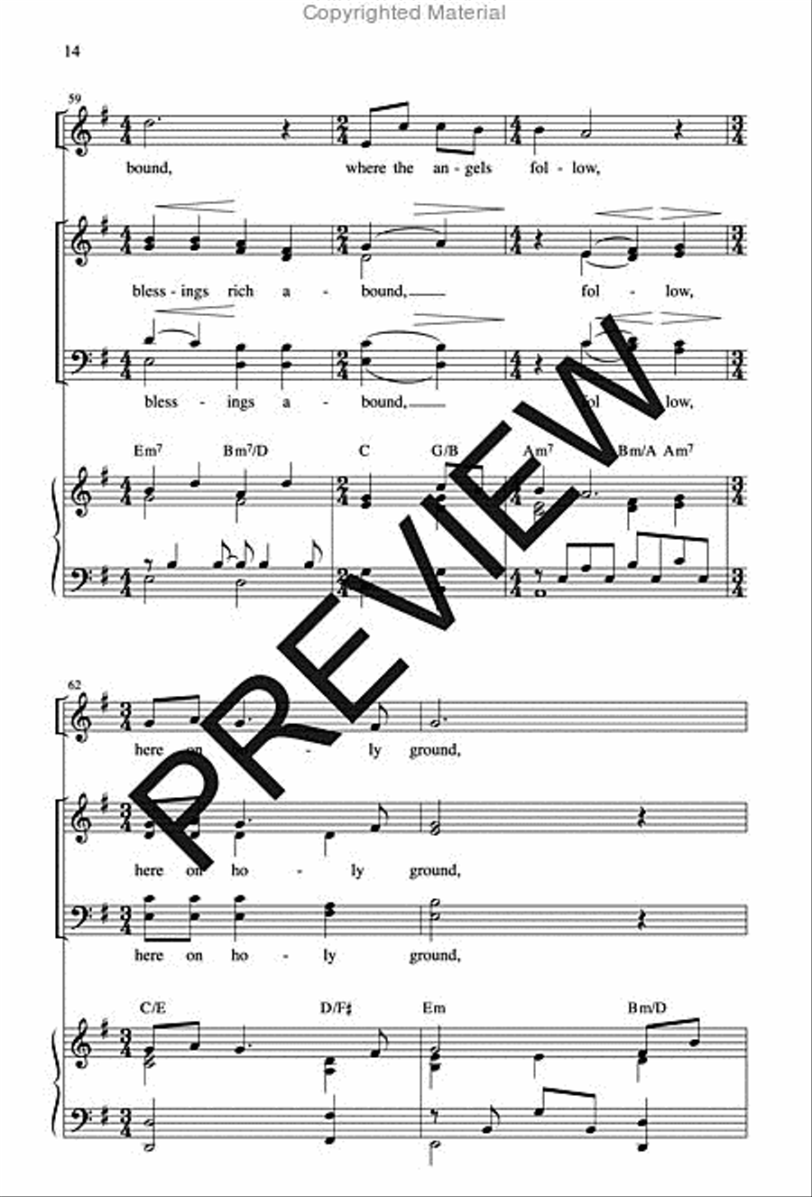 Holy Ground 4-Part scores gallery preview page 13