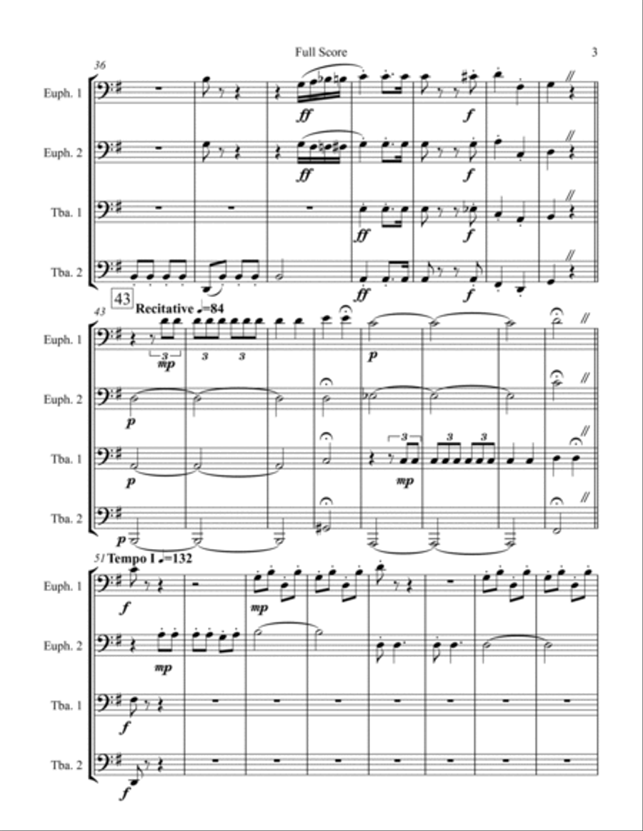 There Is Nothin' Like A Dame Euphonium scores gallery preview page 3