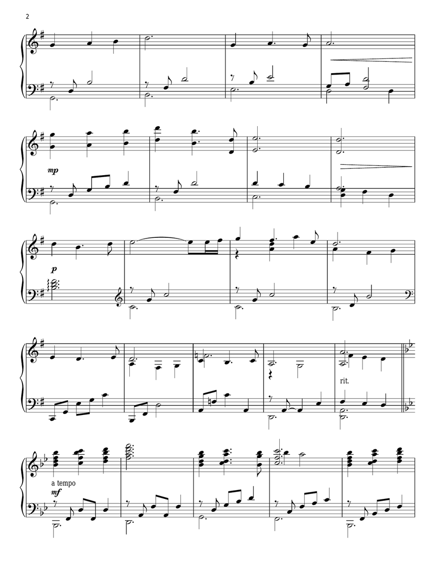 Cave Painting Theme (from The Croods) Piano Solo scores gallery preview page 2