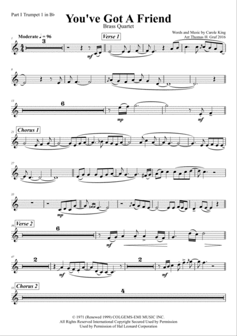 You've Got A Friend Euphonium scores gallery preview page 5