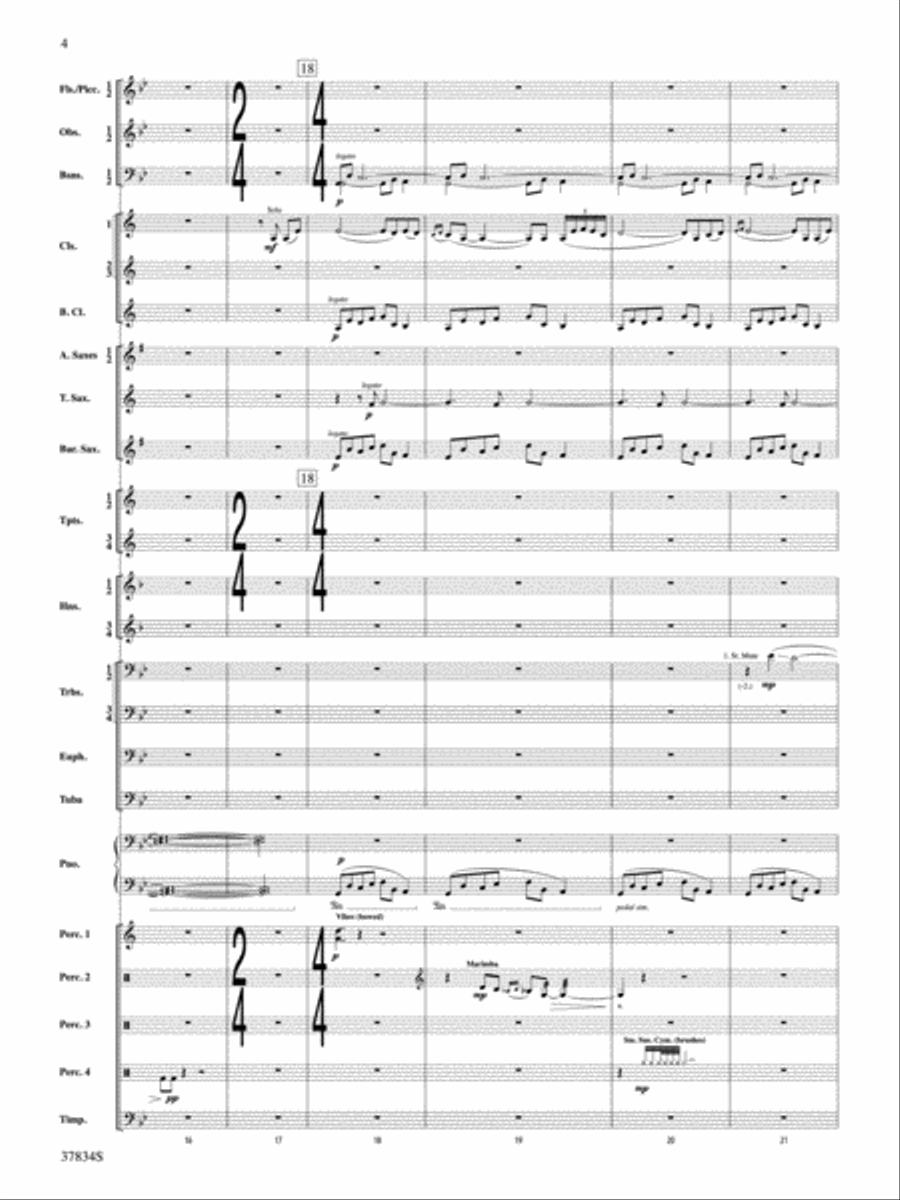 Poor Wayfaring Stranger: Score Concert Band scores gallery preview page 4