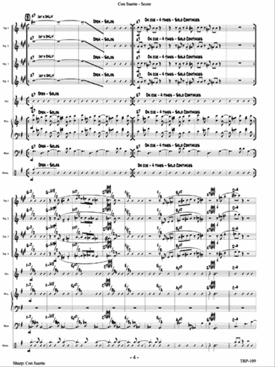 Con Suerte Small Ensemble scores gallery preview page 5