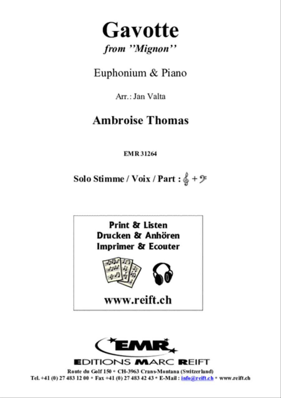 Gavotte Euphonium scores gallery preview page 2
