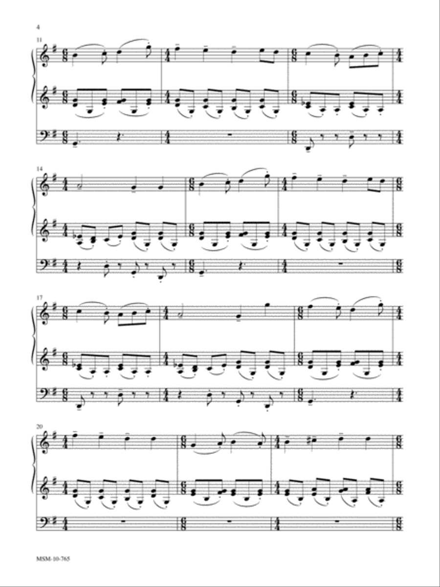 God Reigns Above Six Familiar Hymn Settings for Organ Organ Solo scores gallery preview page 4