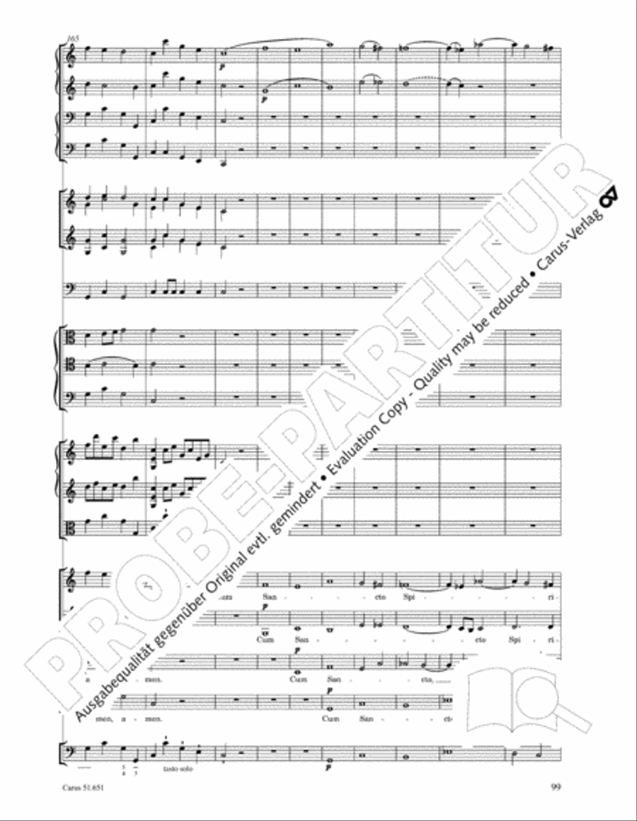 C Minor Mass, K. 427 (Missa in c KV 427) 4-Part scores gallery preview page 115