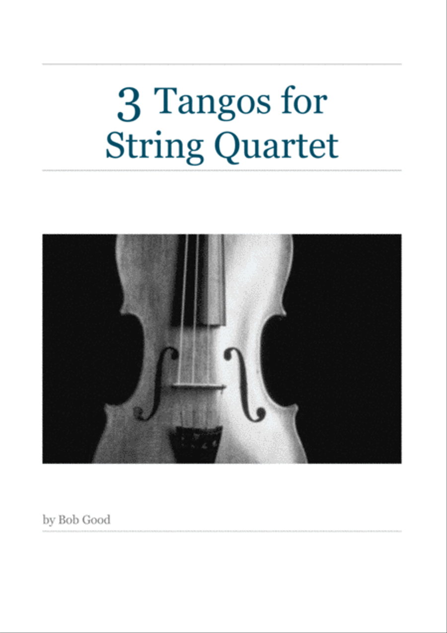 3 Tangos For String Quartet String Quartet scores gallery preview page 1