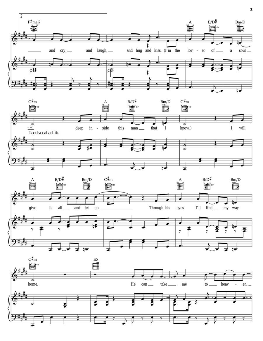 My Way Home Piano, Vocal, Guitar scores gallery preview page 3