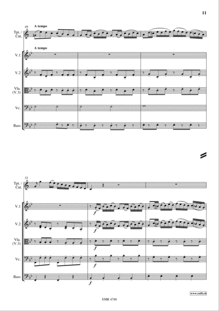Variations On Bellini's Norma String Orchestra scores gallery preview page 11