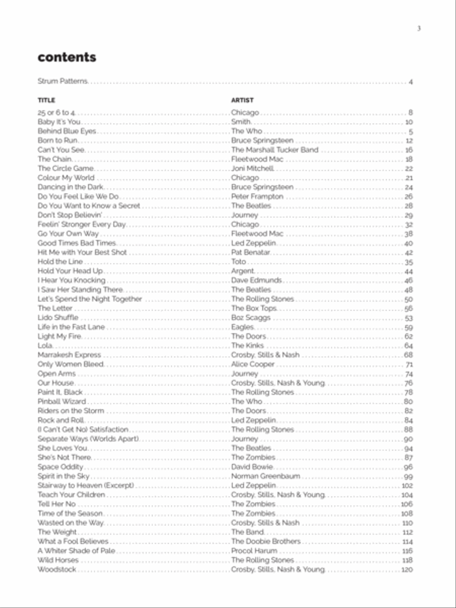Alfred's Easy Ukulele Songs -- Classic Rock Ukulele scores gallery preview page 3