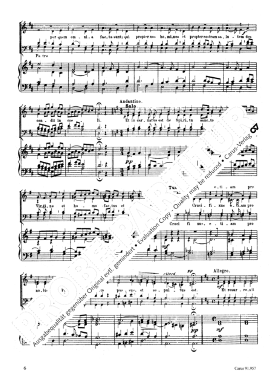 Missa Sancta Cacilia 4-Part scores gallery preview page 7