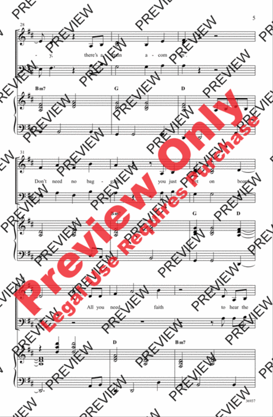 People Get Ready 3-Part scores gallery preview page 5