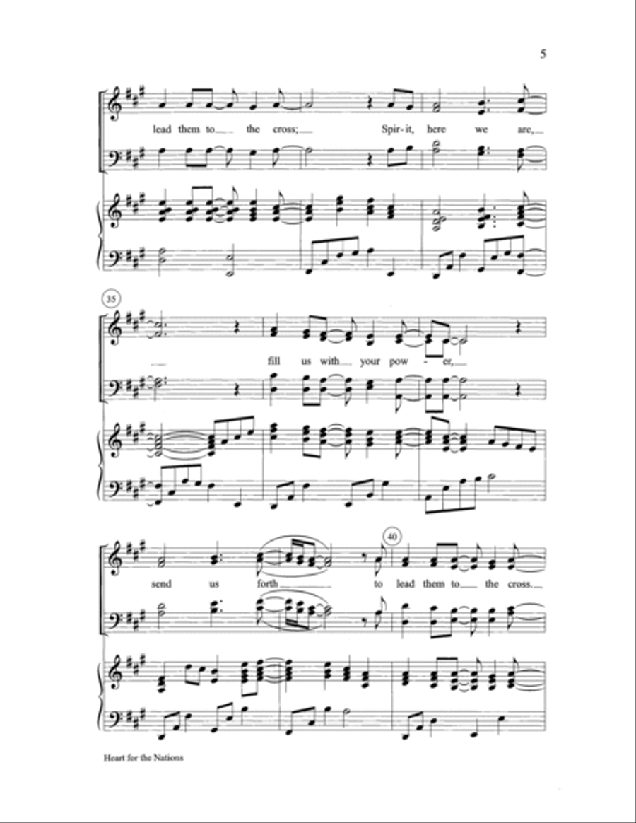 Heart for the Nations Heart for the Nations 4-Part scores gallery preview page 5