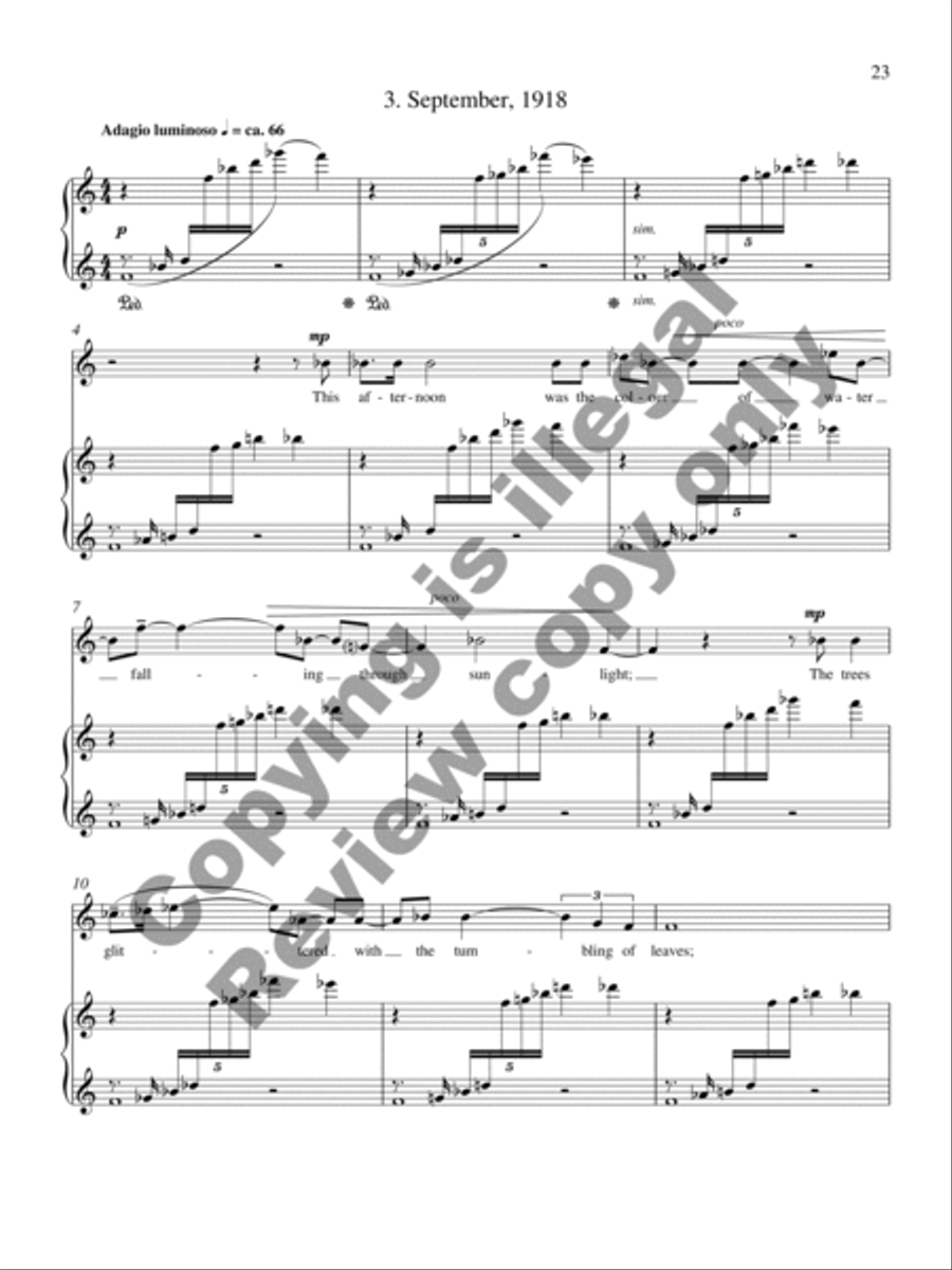 Collected Songs for Soprano and Piano Soprano Voice scores gallery preview page 33