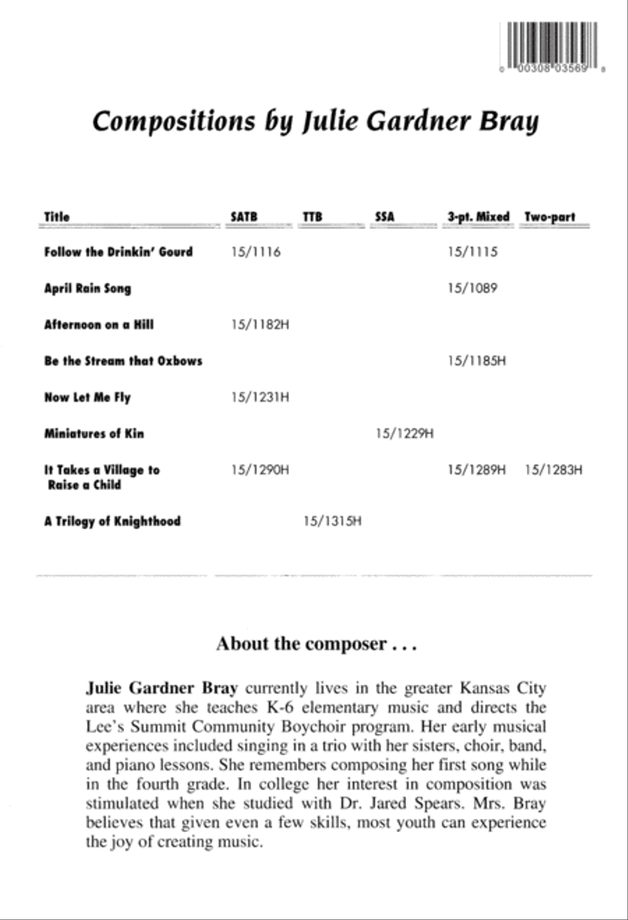 A Trilogy of Knighthood TTB scores gallery preview page 12