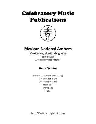 Book cover for Mexican National Anthem