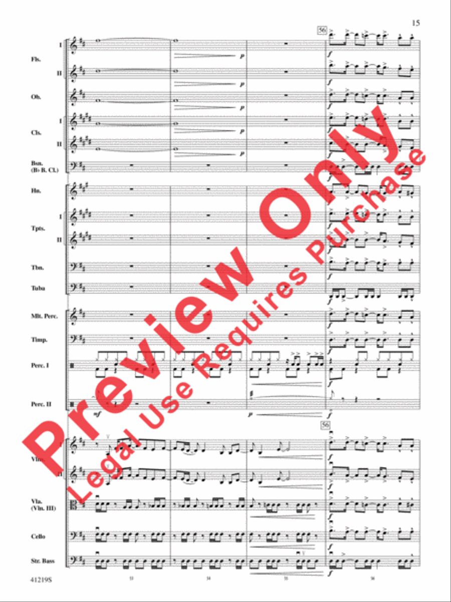 Led Zeppelin Reunion Full Orchestra scores gallery preview page 16