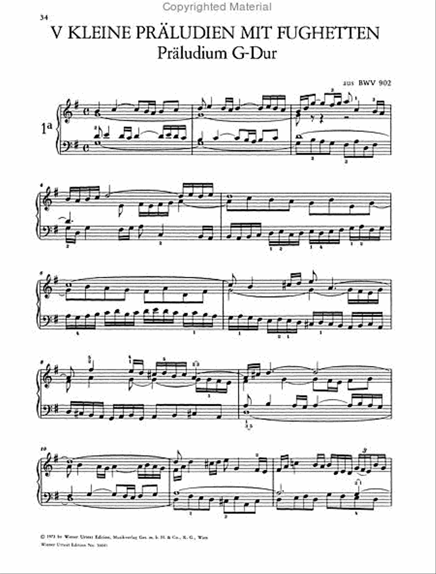 Small Preludes and Fughettas Chamber Music scores gallery preview page 6